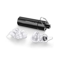 NOLOGO Fssh-mlx 2Pairs High Fidelity Earplugs SNR 28dB/ NRR 24dB Noise Reduction Music Concert Ear Plugs with Carry Case for Festival