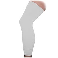 COOLOMG 1PCS Sport Football Basketball Cycling Stretch Leg Knee Long Sleeve, White, Medium