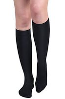 +MD Men and Women Medical Compression Socks Microfiber Opaque Graduated 15-20 mmHg Knee High Support Stockings-Swelling, Varicose Veins, Thrombosis Blacks
