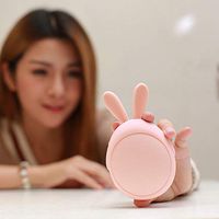 Mini Hand Warmer, Charging Treasure USB Baby Warmer, Mobile Phone Fast Charge Hand Warmer-Pink Rabbit