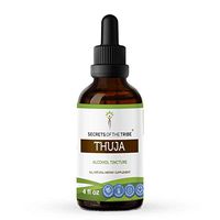 Thuja Tincture Alcohol Extract, Wildcrafted Thuja (Thuja plicata) Dried Leaf (4 FL OZ)