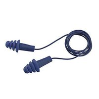 Elvex Quattro Metal Detectable Cord and Metal Detectable Reusable Ear Plugs - EP-416