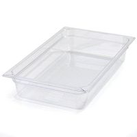 Carlisle 10201B07 StorPlus Full Size Polycarbonate Food Pan, 4" Deep, Clear