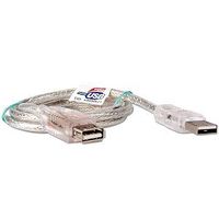 3-Foot USB 2.0 A to A M/F Extension Cable with Green LED
