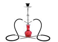 Hookah 20" Red 2 hose shisha nargila bar narguile nargile 5 stars hookas smoking
