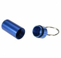 STCorps7 Aluminum Waterproof Pill Case Medicine Container Box Capsule Holder Key Ring
