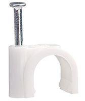 UDplus, Inc. Circle cable clips with steel nail, 10mm, 100pcs/Pack