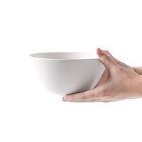 AXZHYX Bowl Ceramic Tableware Creative Solid Color Mixing Bowl Noodle Soup Bowl Fruit and Vegetable Salad Plate 5.8x7.7x15.9cm Hotel Tableware Home Noodles Boiled Fish Soup Bowl (Color : White)