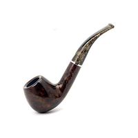 Luxury Tobacco Smoking Pipe Briar Wood Bent Pipe Handmade Durable Cigar Pipes with Accessories and Gift Packag for Men Women Dad B1009