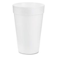 Dart 14J16 14 oz Capacity, 3.7" Top and 2.4" Bottom Diameter, 4.8" Height, Insulated Foam Cup (40 Packs of 25)