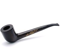 Mr. Brog Indiana style pipe Tobacco Pipe - Model No: Jazz Ebony - Pear Wood Roots - Hand Made