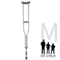 ZBYL Single Underarm Crutches Disabled Walker Medical Rehabilitation Tool Height Adjustable,M
