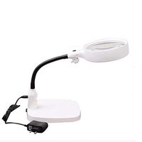 Magnifiers, Desktop Magnifying Glass 20 Times HD Mirror Mobile Phone Clock Motherboard Repair Welding Beauty Plug-in Electronic Inspection Work Table Lamp 138MM Expansion Mirror Workspace Organizers