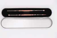 EKLOEN 2PCS Stainless Steel Ear Pick, Ear Wax Removal Kit with Storage Box(Rose Gold)