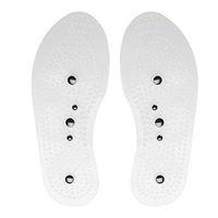 Insoles Magnetic Massager Silicone 2 Pair Magnet Reflexology Insoles,Fatigue Relieving Health Care Foot Massage Shoe Pads Could Cut to Size(L)