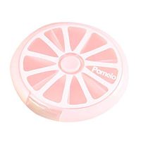 Tinffy Rotate Fruit 7 Day Pill Box Portable Round Weekly Pill Organizer Travel Storage Pill Dispensers & Reminders