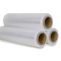 Stretch Film.Plastic Wrap.18" x 1500' 80 Gauge 4 Rolls Pallet Wrap Stretch Film Hand Shrink Wrap 1500FT