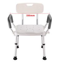 Shower Bench Chair Medical Tool with Removable Back and Arms - Adjustable Height Bathtub Chair, Assembly spa Bathtub Seat - Non Slip Tub Safety GXFC Shop (A)