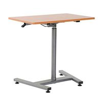 CX Multifunctional Notebook Desk Adjustable Height Moving Side Table with Detachable Casters Multi-Purpose Overbed Table for Sofa Side Bedside