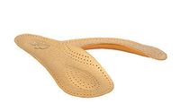 Orthotic 3/4 Leather Insoles with Longitudinal and Transverse Arch Support, Orthopedic Shoe Inserts for Men and Women, Kaps Bolero, All Sizes (39 EUR/US 8 Women)