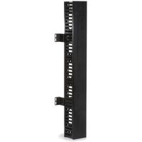 Black Box Rackmount Cable Raceway, 34"H x 4"W x 4"D, Single-Sided, Vertical