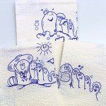 Moore Medical Podiatry Towel 13" X 18" Polyback (2-ply Tissue/poly) Blue/white - Case of 500