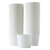 Paper Ice Cream Cups - 50-Count 11-Oz Disposable Dessert Bowls for Hot or Cold Food, 11-Ounce Party Supplies Treat Cups for Sundae, Frozen Yogurt, Soup, White