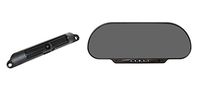 BOYO VTC464RB - Wireless Vehicle Backup Camera System with 6" Rear-View Mirror Monitor and Bar-Type License Plate Backup Camera for Car, Truck, SUV and Van