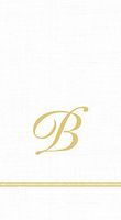 Entertaining with Caspari Monogram Initial B Paper Guest Napkins, Pack of 15