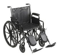 McKesson Wheelchair Steel 20"W x 16"D Swing-Away Footrest 146-SSP220DDA-ELR