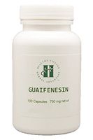 Guaifenesin Capsules 750mg (100 Capsules) - Pure Guaifenesin No Fillers No Binders
