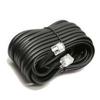 Permo 50 Feet Black Telephone Extension Cord Cable Line Wire