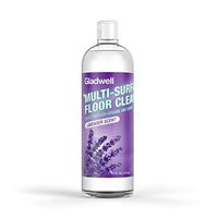 Gladwell Multi Surface Hardwood Floor Cleaner, Quick Shine Disinfectant Detergent & Cleaning Solution, Multi Purpose Liquid Polish for Wood, Tile Vinyl and Marble, Lavender 24 fl Ounces