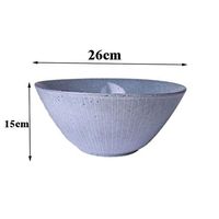 WWSHM Vintage Japanese Ceramic Dish Steak Plate Hotel Restaurant Tableware Household Salad Bowl Noodle Soup Cutlery Set (Color : Light Yellow)