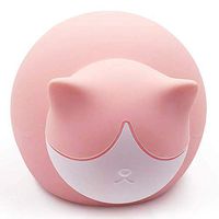 fancyfree Cute Hot Water Bag, BPA Free Soft Silicone Hot & Cold Water Bottle, Microwave and Fridge Available for Heat Therapy or Ice Compress (Pink Cat)