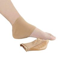 Healifty Gel Heel Socks Heel Sleeve Moisturizing Socks for Heel Pain Relief SizeM(Fleshcolor)
