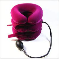 Cervical Neck Traction Device, Inflatable Neck Support Pillow, Pneumatic Cervical Vertebra Traction Apparatus, FDA Approved,Pink