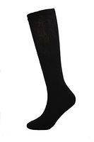 Sole Pleasers Men's King Size Diabetic Over the Calf Socks - 3 Pairs (Black)
