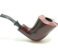 Mr. Brog Full Bent Tobacco Pipe - Xol Mahogany - Pear Wood Roots - Hand Made