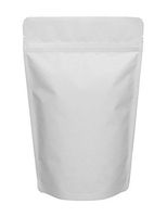BAP 50 Pack 16 oz Matte White Stand Up Pouch