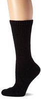 JOBST Sensifoot Closed Toe Crew Socks, Black, Large