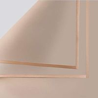 20 Counts Korean Style Phnom Penh Jelly Film Solid Color Floral Wrapping Paper Bouquet Packaging Material Wrapping Paper High-Grade Floral Materials,22.8x22.8 Inch (Khaki)