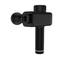 Massage Gun Deep Tissue LED Massage Gun Fascia Percussion Massager with 4 Heads Adjustable 4-Way Variation Black