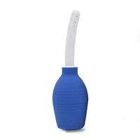 Pevor Anal Douches Enema Bulb 310ML Easy Insert Anal Douche Vaginal Anal Cleansing System for Men and Women (Blue)