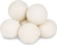 Wool Dryer Balls (6 Pack) 100% Organic Wool - Fabric Softener Alternative - Static Free - Save Money - Baby Safe - UnScented All Natural - HypoAllergenic For Allergies and Sensitive Skin