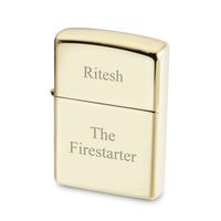 Personalized Zippo Goldtone Lighter