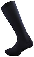 Compression Socks - Big and Tall Mens Black Dress Casual (1 pair) - (15-20 mmHg) - Sock Size 13-16