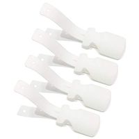 Wenje Lazy Shoe Helper - 4pc Handled Travel Shoe Horn Lifting Helper -Easy on Easy Off, Plastic Shoehorn Helper for Men, Women and Kids Fits for All Shoes 4pcs White
