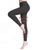 DCCDU Medical Compression Pantyhose for Women & Men, Support 20-30 mmHg Treatment Swelling, Edema Varicose Veins (Footless Black, L)