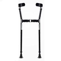 Luckya Rehabilitation Elbow Disabled People with Anti-Skid Walking Sticks Underarm Crutches Lightweight Aluminum Alloy Non-Slip Walking Stick with Hospital